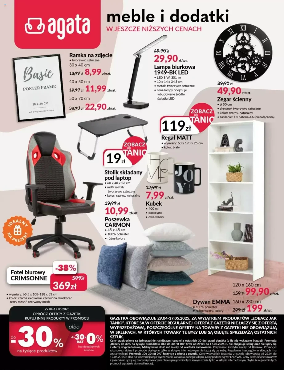 Gazetka Agata Meble od 29.04.2025 💰 Oszczędzaj Więcej!