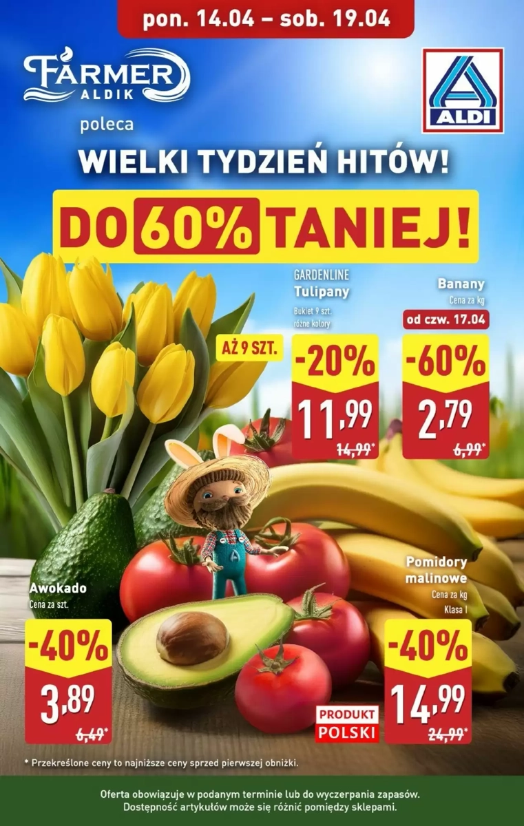 Gazetka Aldi od 14.04.2025 💰 Oszczędzaj Więcej!