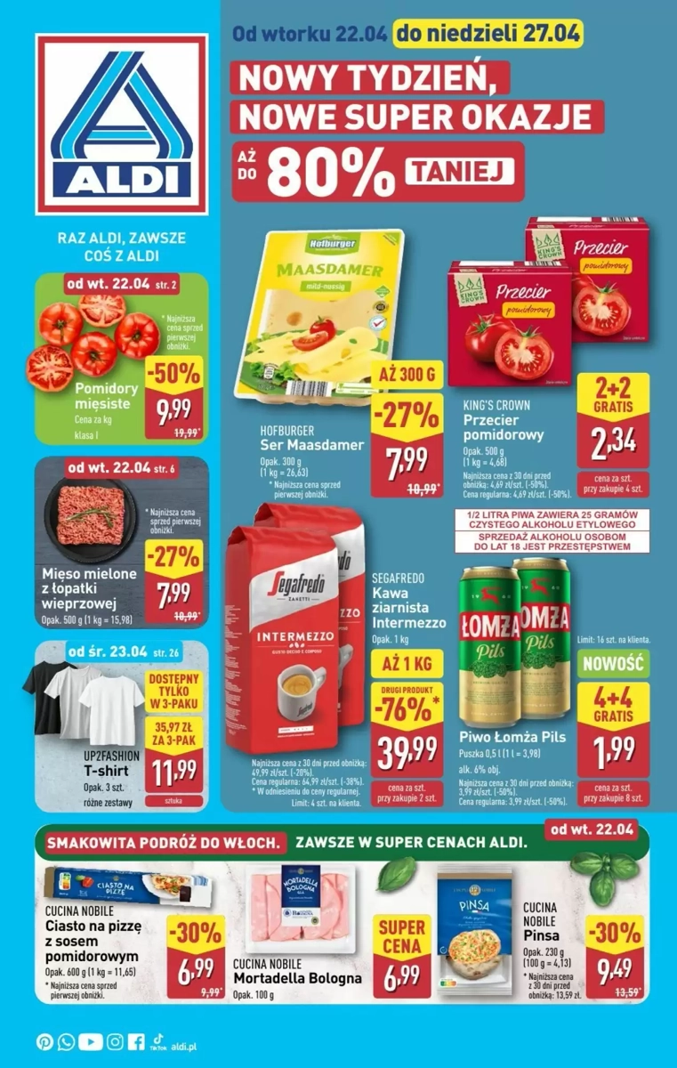 Gazetka Aldi od 22.04.2025 💰 Oszczędzaj Więcej!