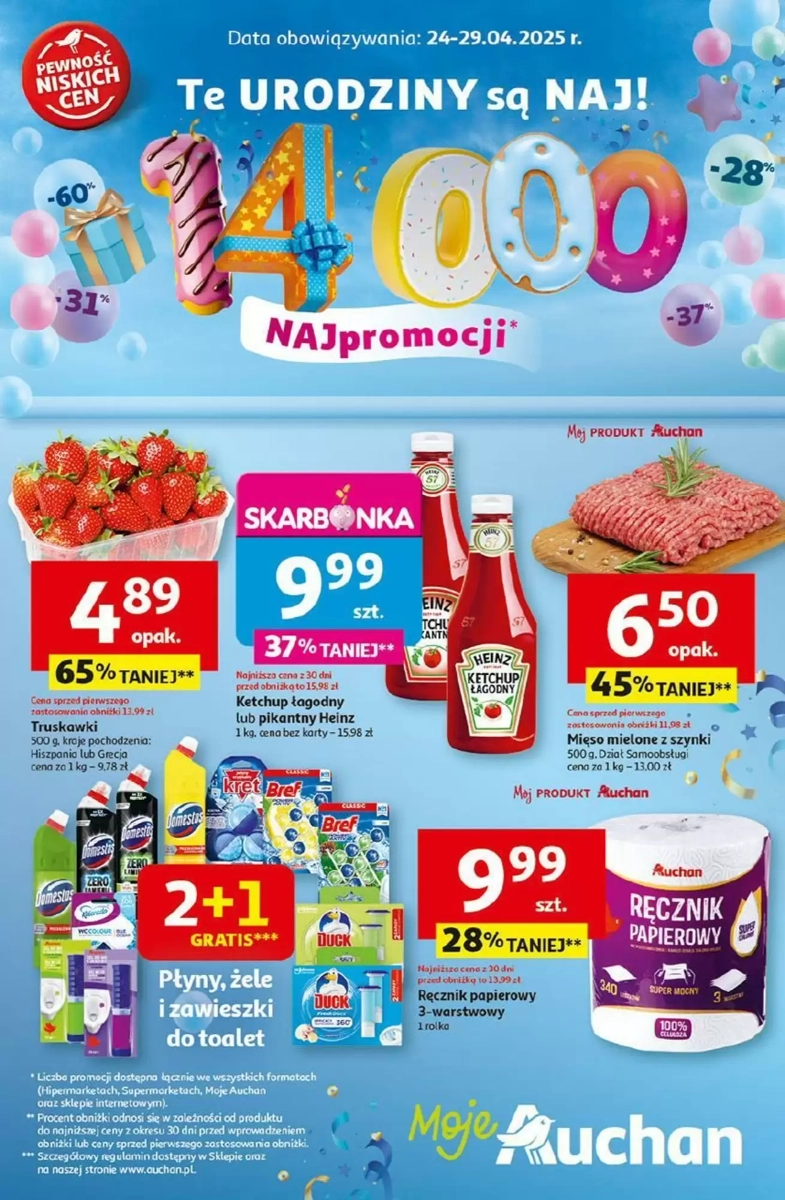Gazetka Auchan od 24.04.2025 💰 Oszczędzaj Więcej!
