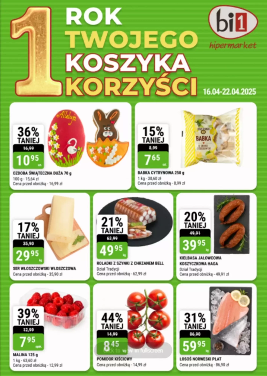 Gazetka Bi1 od 16.04.2025 💰 Oszczędzaj Więcej!