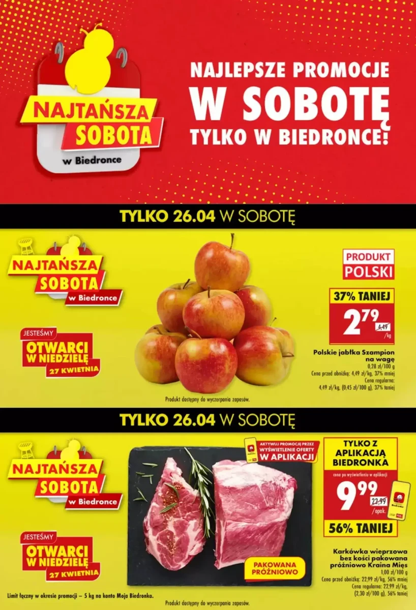 Gazetka Biedronka od 26.04.2025 💰 Oszczędzaj Więcej!