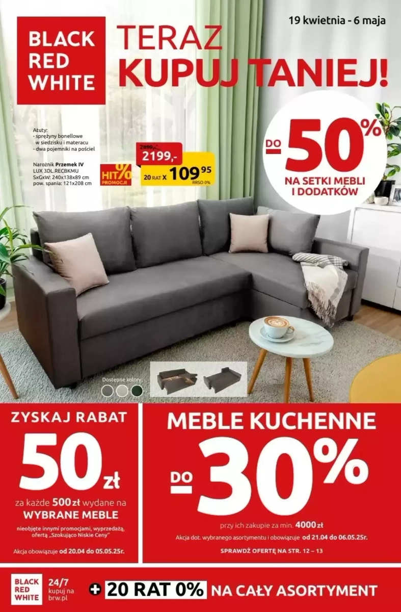 Gazetka Black Red White od 19.04.2025 💰 Oszczędzaj Więcej!