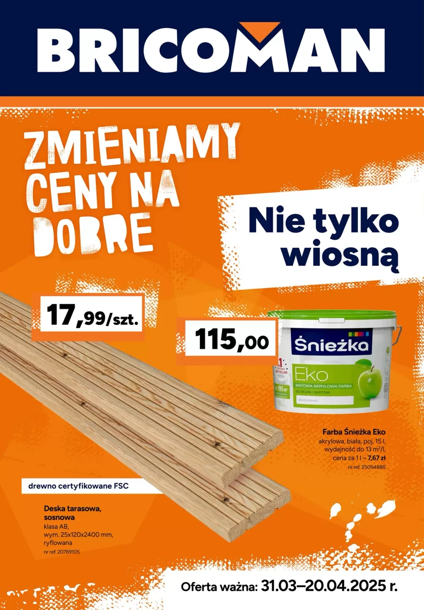 Gazetka Bricoman od 31.03.2025 💰 Oszczędzaj Więcej!