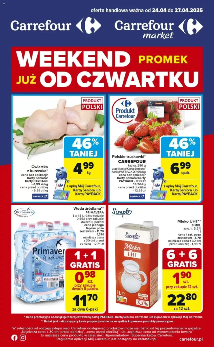 Gazetka Carrefour od 24.04.2025 💰 Oszczędzaj Więcej!
