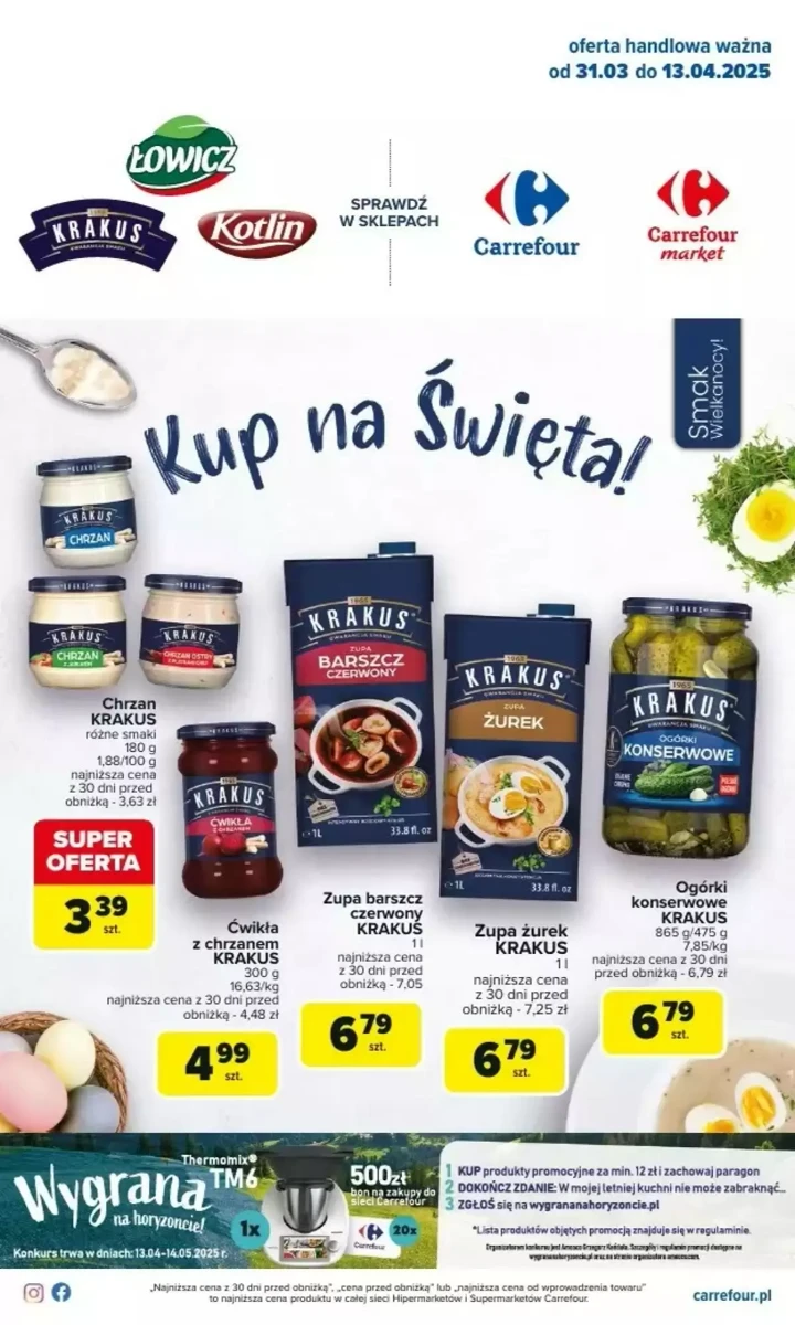 Gazetka Carrefour od 31.03.2025 💰 Oszczędzaj Więcej!