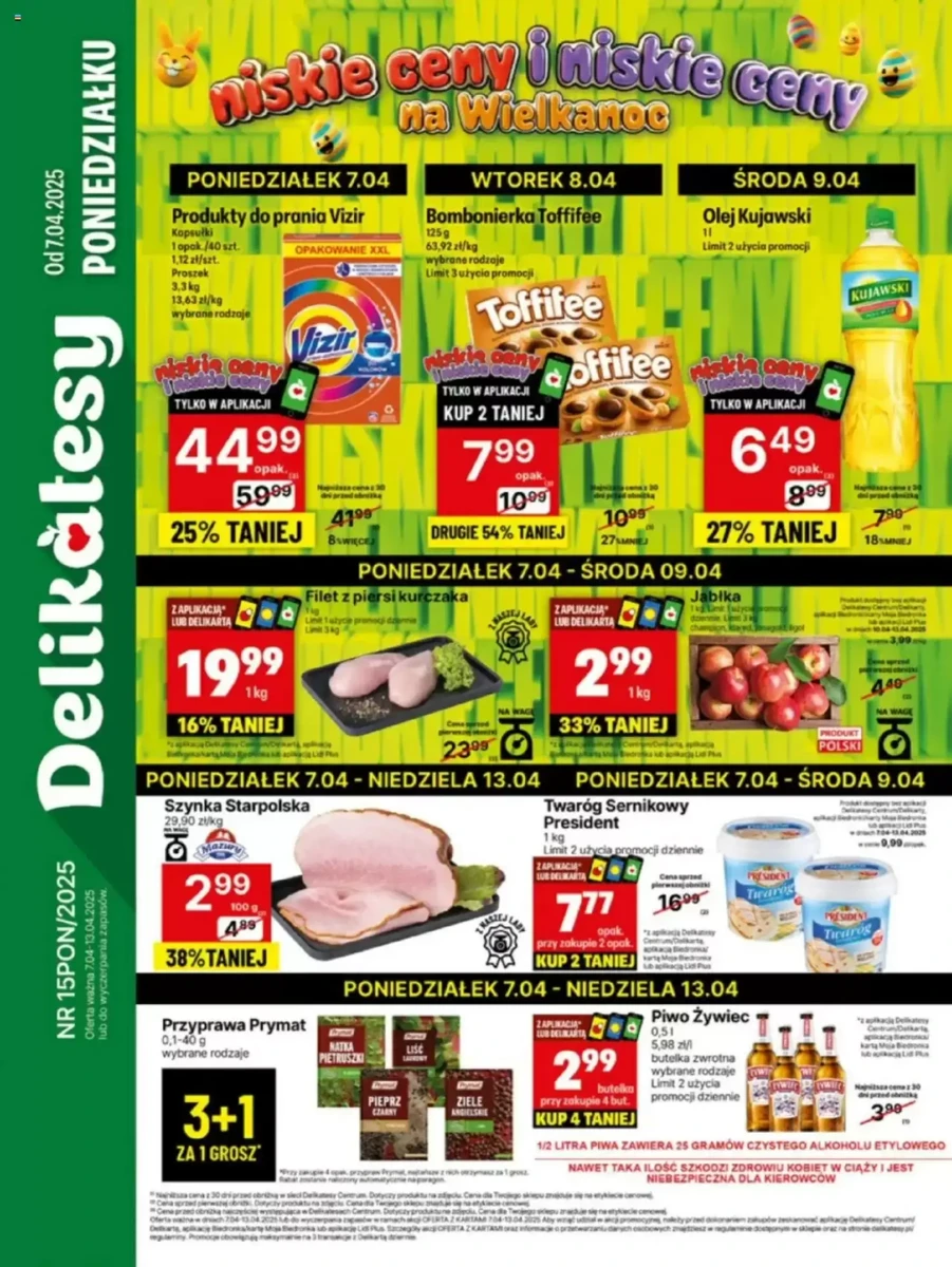 Gazetka Delikatesy Centrum od 07.04.2025 💰 Oszczędzaj Więcej!