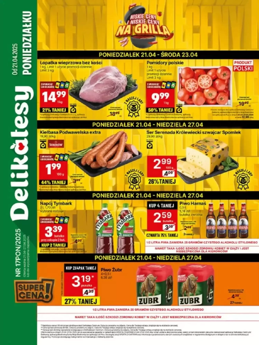 Gazetka Delikatesy Centrum od 21.04.2025 💰 Oszczędzaj Więcej!