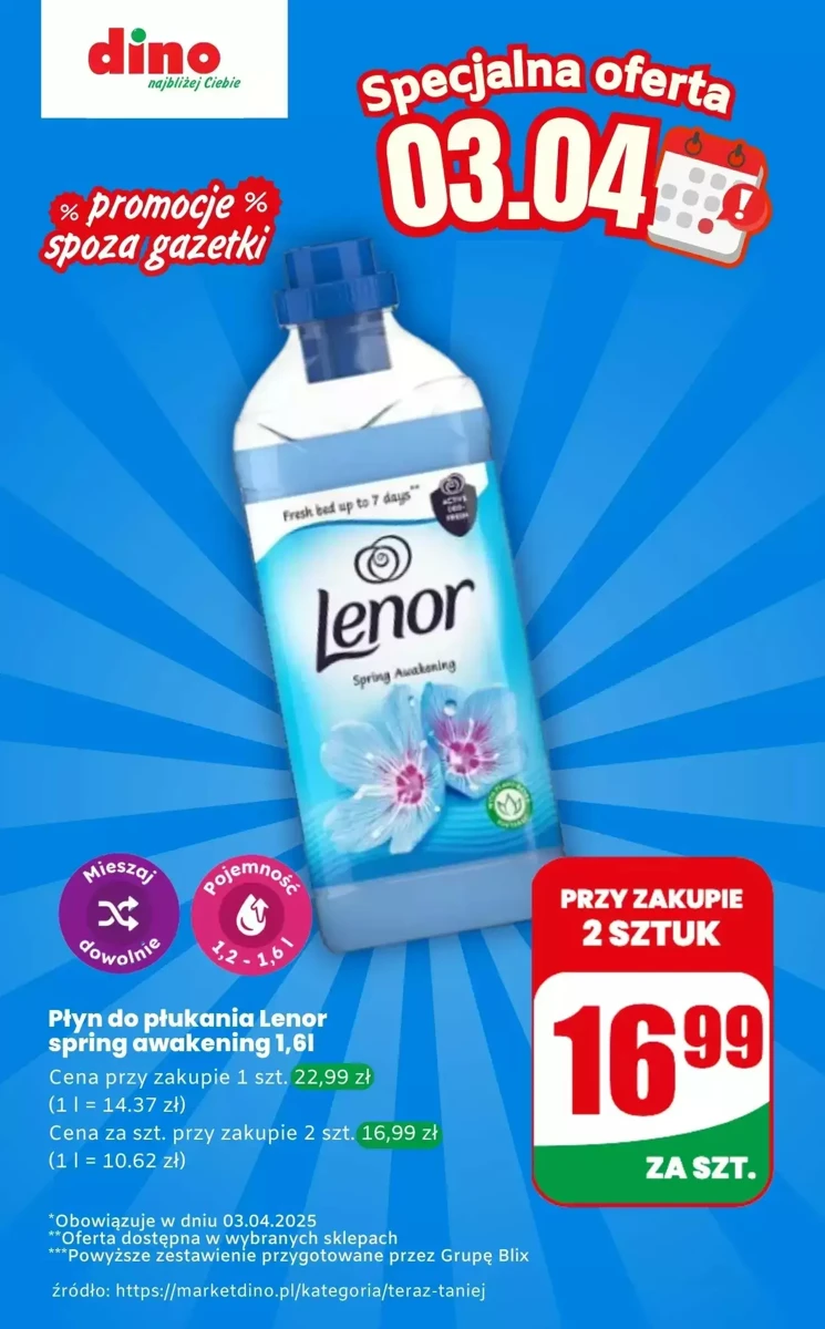 Gazetka Dino od 03.04.2025 💰 Oszczędzaj Więcej!