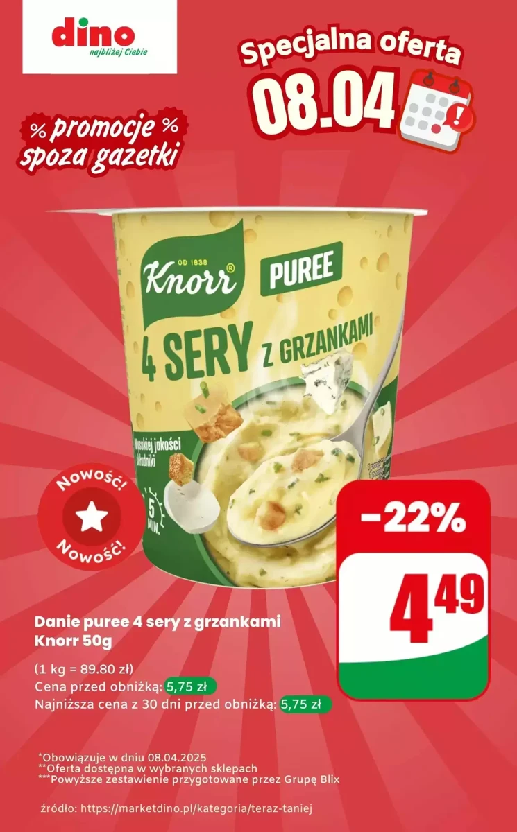 Gazetka Dino od 08.04.2025 💰 Oszczędzaj Więcej!