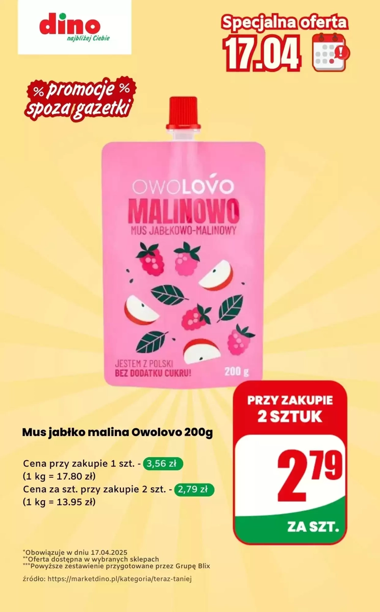 Gazetka Dino od 17.04.2025 💰 Oszczędzaj Więcej!