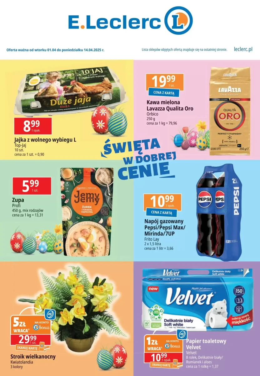 Gazetka E Leclerc od 01.04.2025 💰 Oszczędzaj Więcej!
