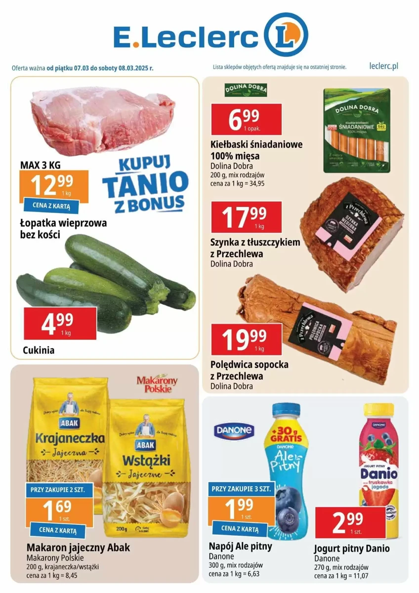 Gazetka E Leclerc od 07.03.2025 💰 Oszczędzaj Więcej!