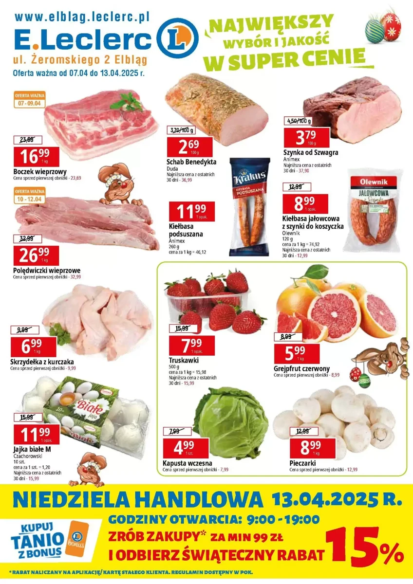 Gazetka E Leclerc od 07.04.2025 💰 Oszczędzaj Więcej!