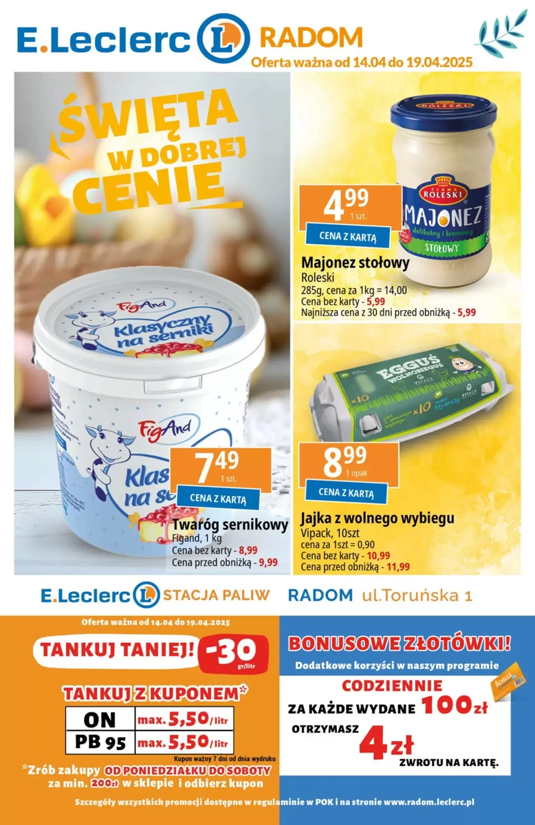 Gazetka E Leclerc od 14.04.2025 💰 Oszczędzaj Więcej!