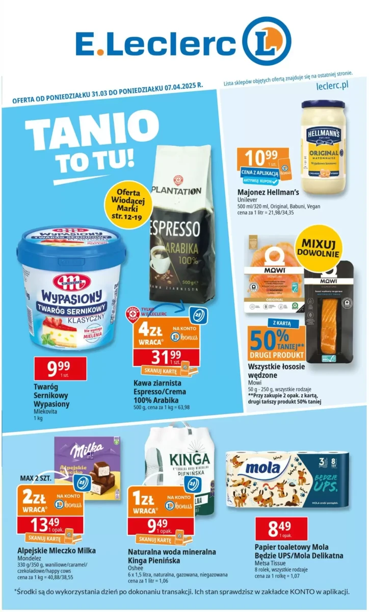Gazetka E Leclerc od 31.03.2025 💰 Oszczędzaj Więcej!