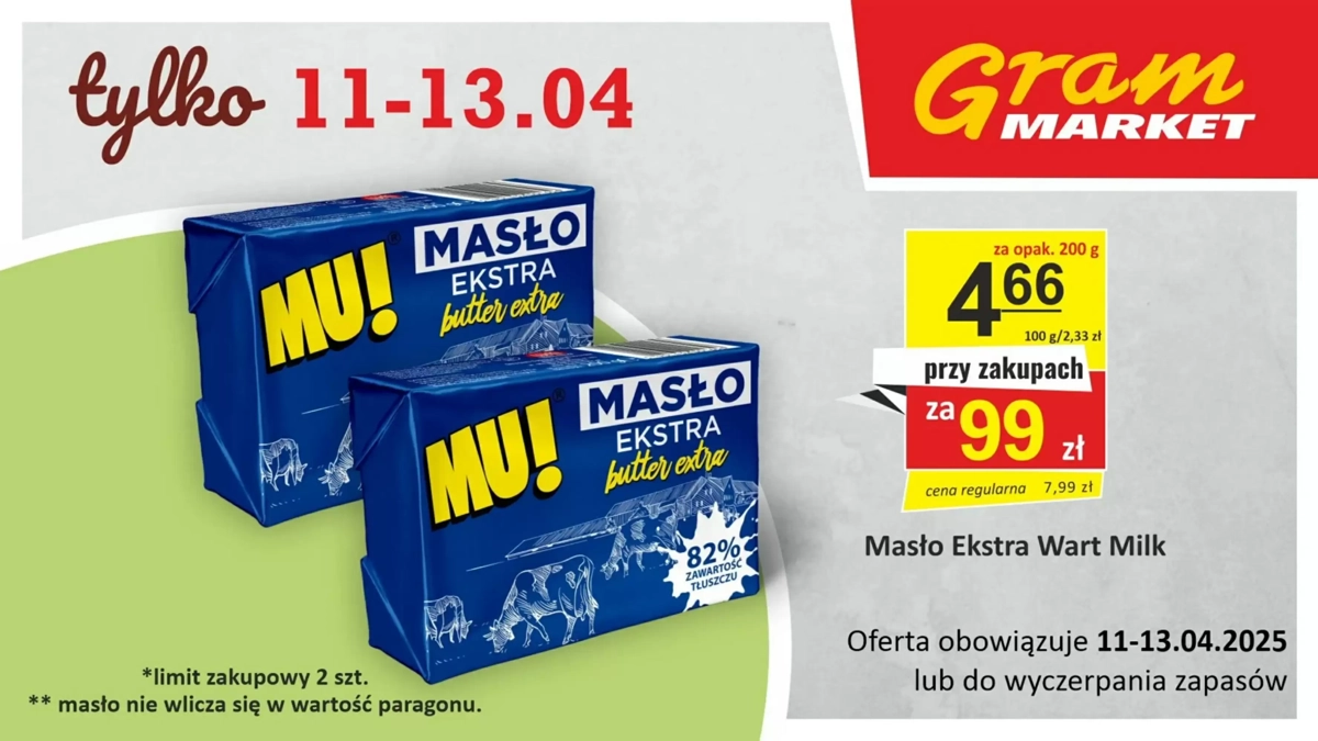 Gazetka Gram Market od 11.04.2025 💰 Oszczędzaj Więcej!