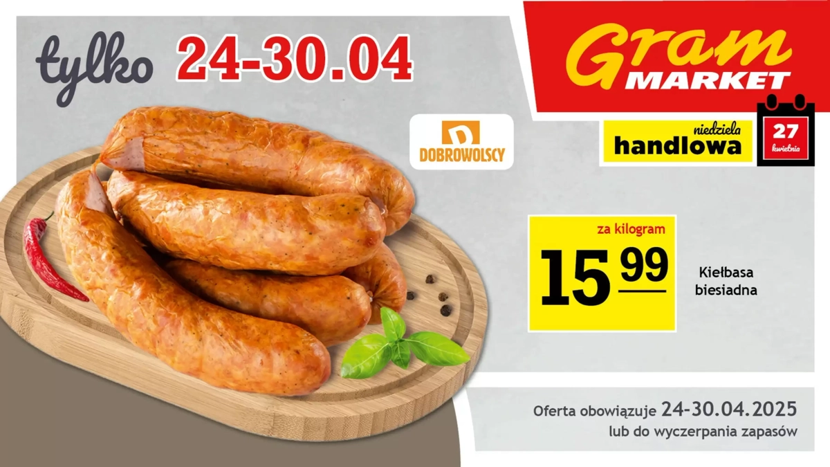 Gazetka Gram Market od 24.04.2025 💰 Oszczędzaj Więcej!