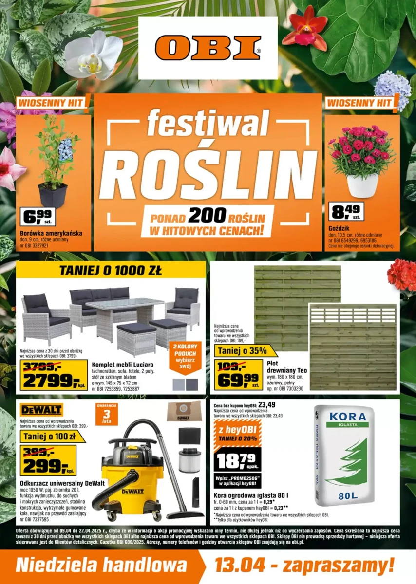 Gazetka Obi od 09.04.2025 💰 Oszczędzaj Więcej!