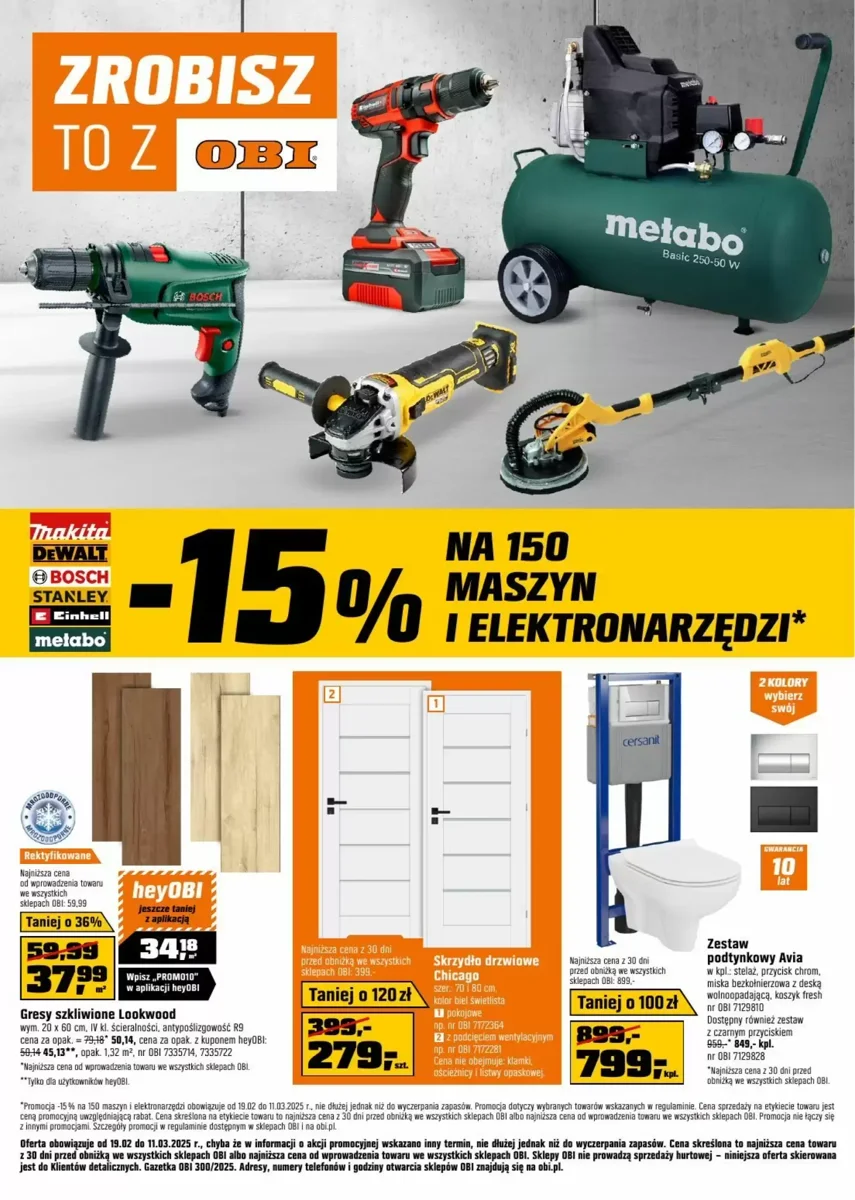 Gazetka Obi od 19.02.2025 💰 Oszczędzaj Więcej!
