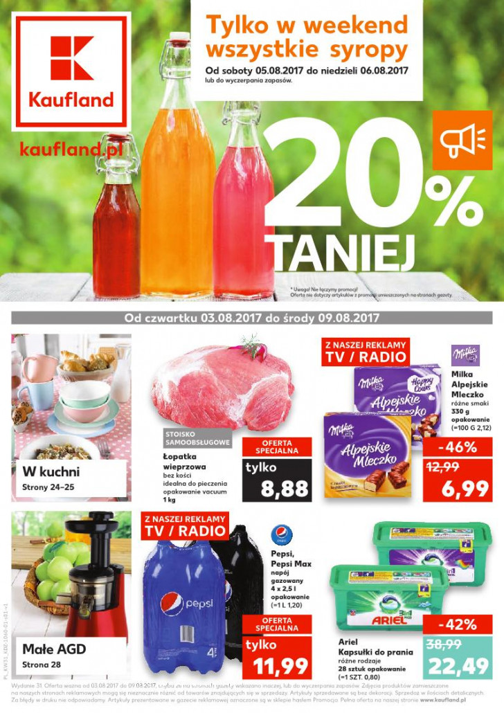 Gazetka KAUFLAND od 03.08.2017 do 09.08.2017