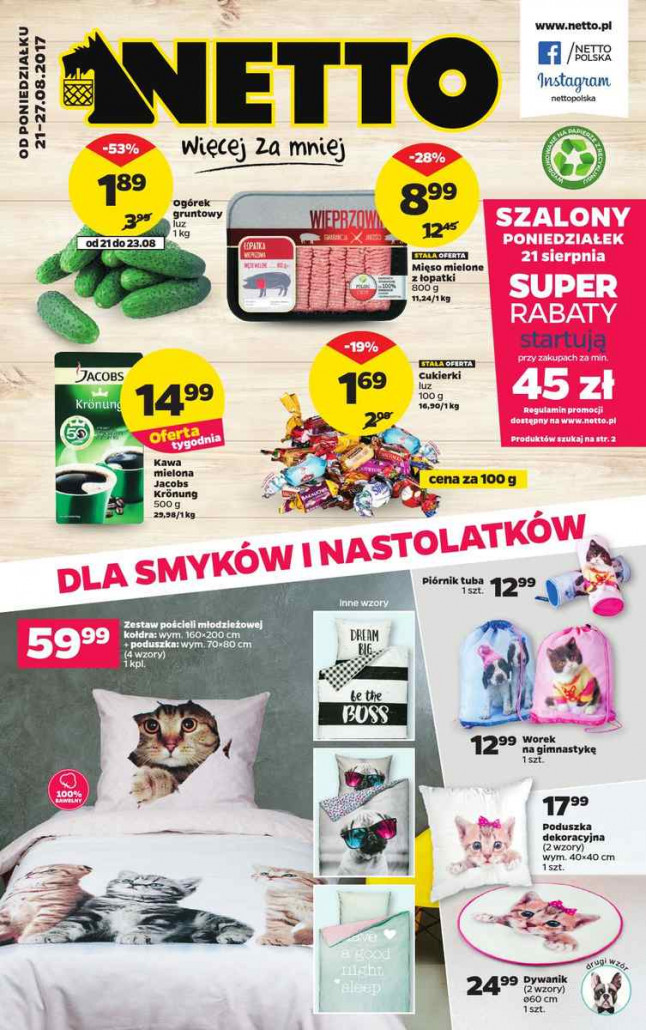 Netto gazetka od 21.08.2017 do 27.08.2017