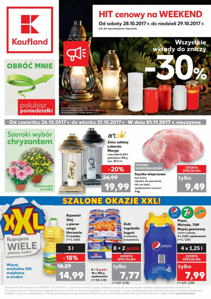 Gazetka KAUFLAND od 26.10.2017 do 01.11.2017